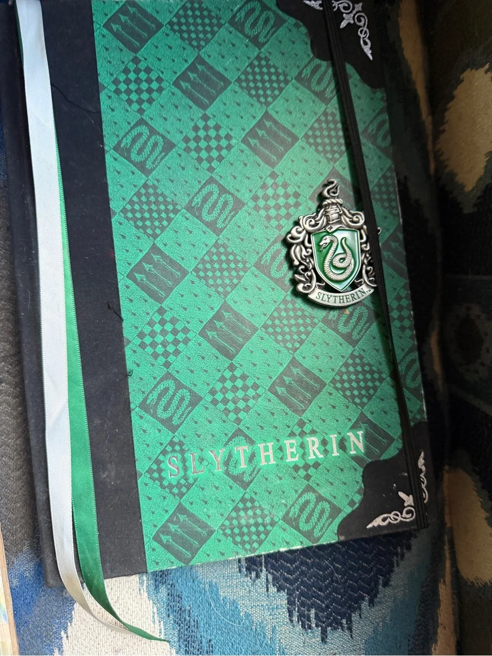 Slytherin Notebook , pencils and paper bundle